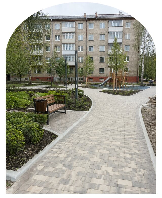 Благоустройство двора МКД под ключ в Оренбурге от 254225 р. | Метпроект-Рнб